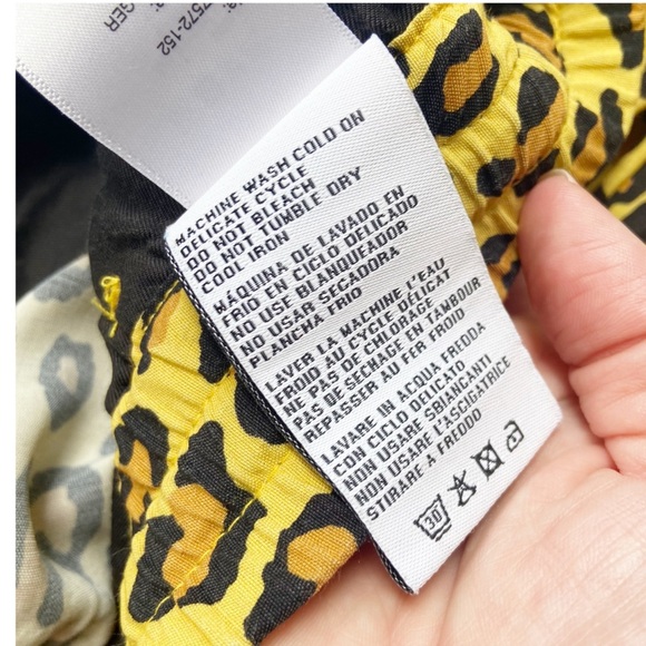 R13 Harem Jogger Pants Yellow Leopard size Small - Picture 13 of 13